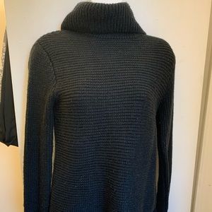T by Alexander Wang Wool Turtleneck Sweater Black